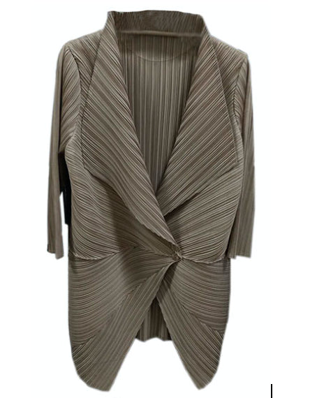 One Button Origami Crinkle Jacket - JK1107